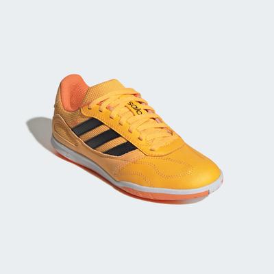 Fußballschuh ADIDAS PERFORMANCE "SUPER SALA III KIDS, HALLENBÖDEN", Mädchen, Gr. 38, orange (lucid tangerine, core schwarz, lucid orange), Synthetik, Textil, Schuhe Fußballschuh