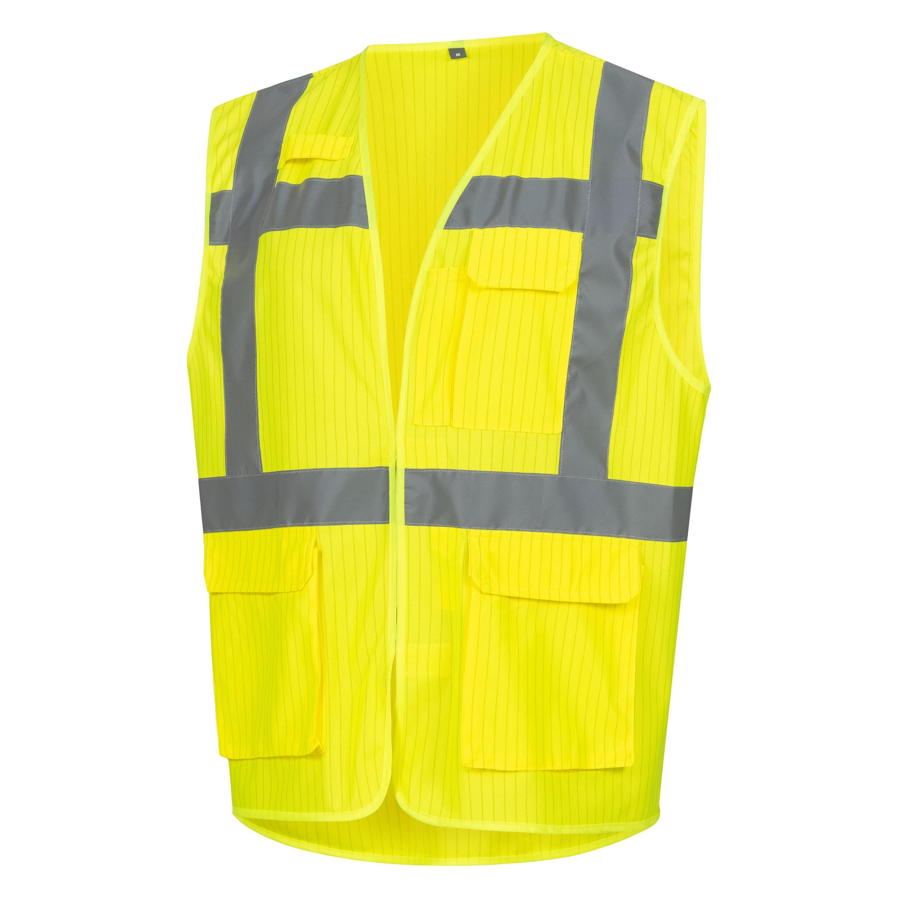 Nitras Warnweste 7119 Grösse M neongelb EN ISO 13688/EN ISO 20471/EN 1149 (M) (7119-4000-M)