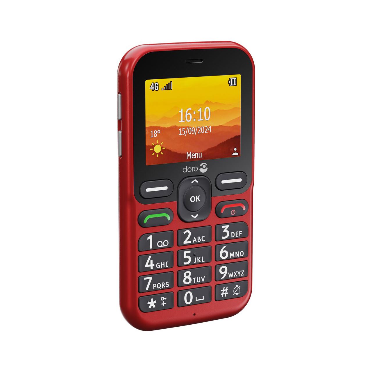 Doro Leva L10 4G, Großtastenhandy, rot