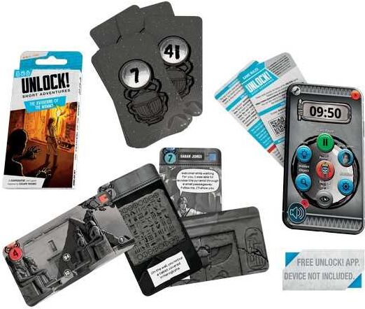 Space Cowboys Unlock! Short 2: The Awakening of the Mummy Card Game, Co-operative Escape-Room-Style Card Game for 1-4 Players, Compact Box Size 11.4 × 6.4 × 1.2 cm