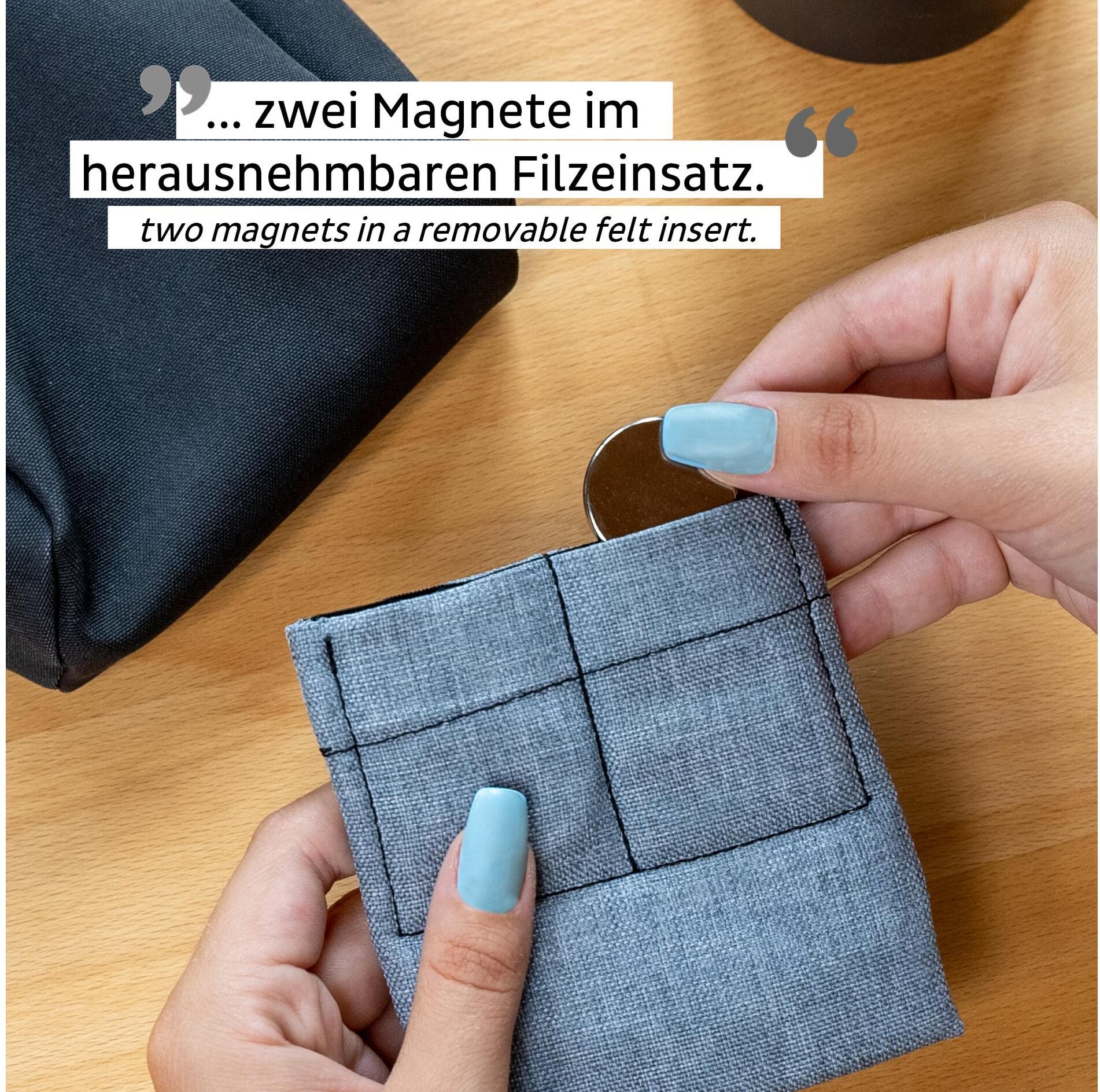 Tragetasche "Silwy", schwarz, SILWY MAGNETIC SYSTEM, Taschen, Damen, Kunststoff, Tragetasche schwarz Einheitsgröße
