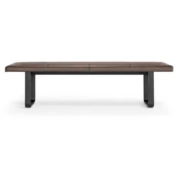 Girsberger Bank 180 cm gepolstert opt. Echtleder