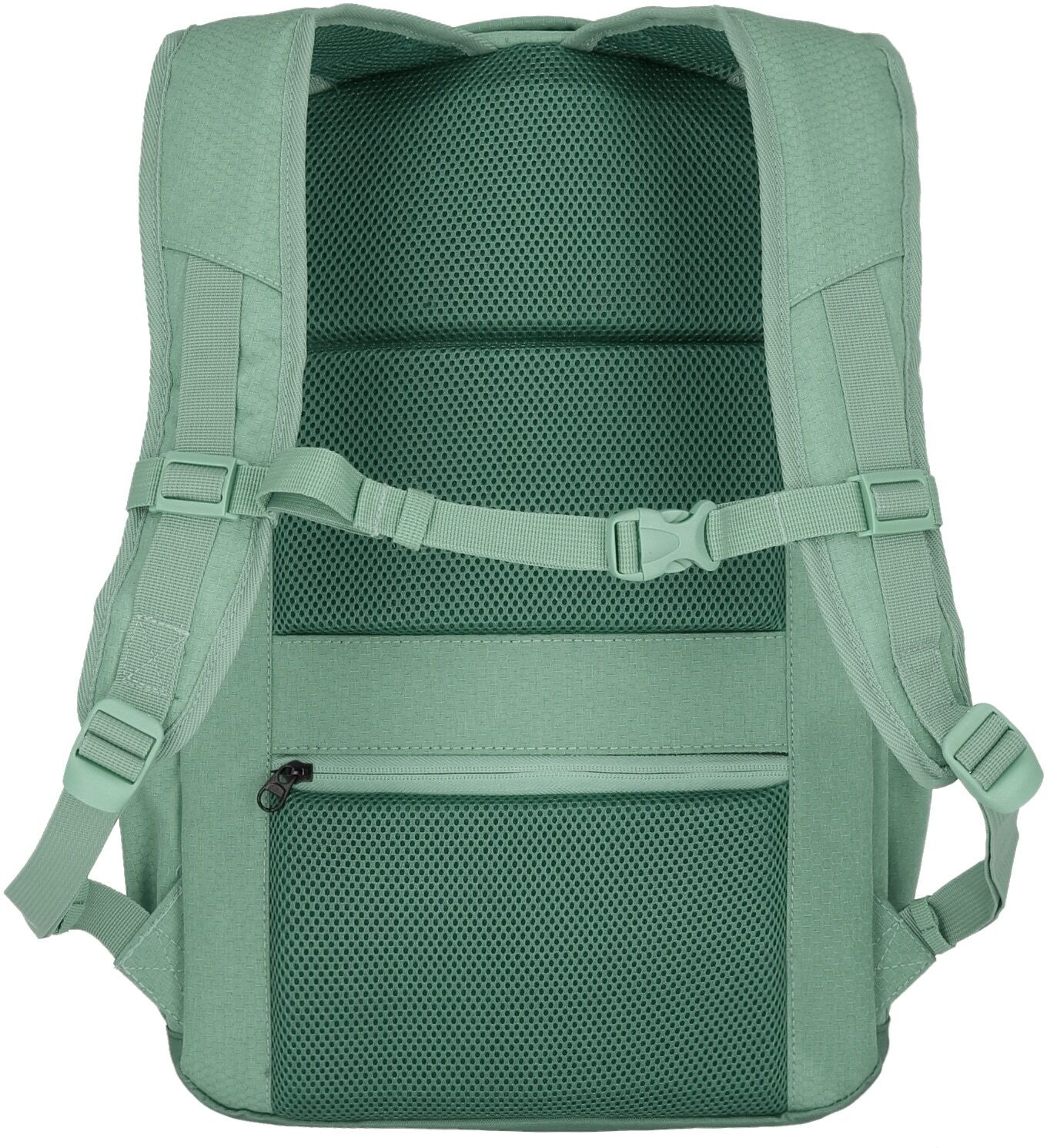 Laptoprucksack TRAVELITE "KICK OFF Reiserucksack", Gr. B/H/T: 31cm x 45cm x 16cm, grün (salbei), Polyester, unifarben, Basic, Rucksäcke Laptoprucksack, ideal als Freizeit-, Arbeits-, Schul- und Reiserucksack salbei B/H/T: 31cm x 45cm x 16cm