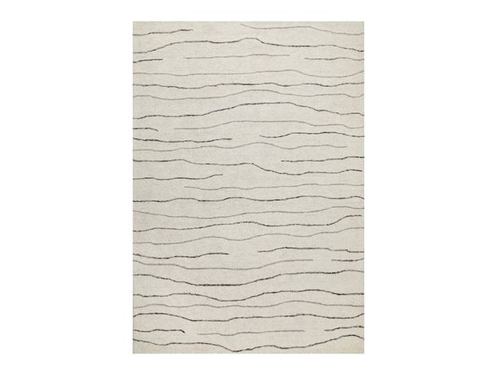 Tapis pure laine tufté main crème 70x140