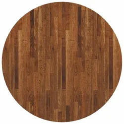 vidaXL Tischplatte Hellbraun Ø 80 x 4 cm Massivholz Eiche