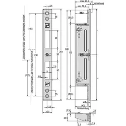 Assa Abloy effeff Flachschließblech 809HZV----35-01