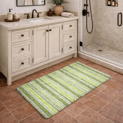Addison Rugs Premium Washable Super Soft Nassau Stripe Dream Shag Rug