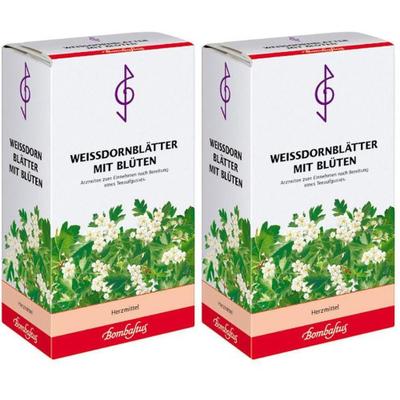 Weissdornblätter m.Blüten Tee 2x 2x90 g
