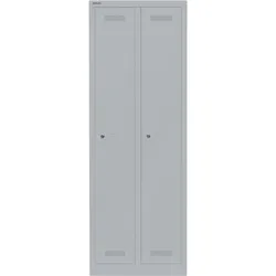 Garderobenschrank MonoblocTM | 2 Abteile - 355 silber