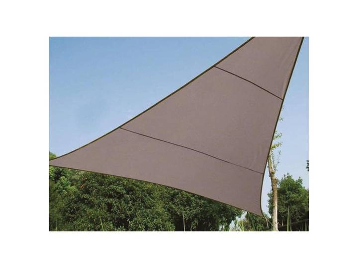 Sonnensegel Perel 360 cm Dreieck - Farbe: Braun - Sonnensegel