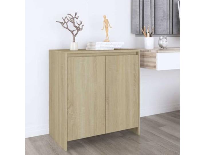 RJPLMFV Anrichte Eiche Sonoma, 70 x 41 x 75 cm, Holz 2 Türen, Aufbewahrung für Bücher, seitliche Möbel, langlebig, für Wohnzimmer