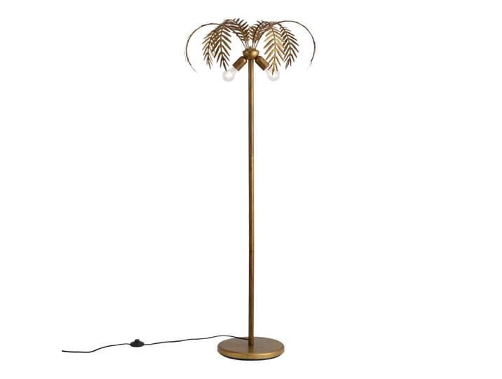 Lampadaire en métal doré/laiton