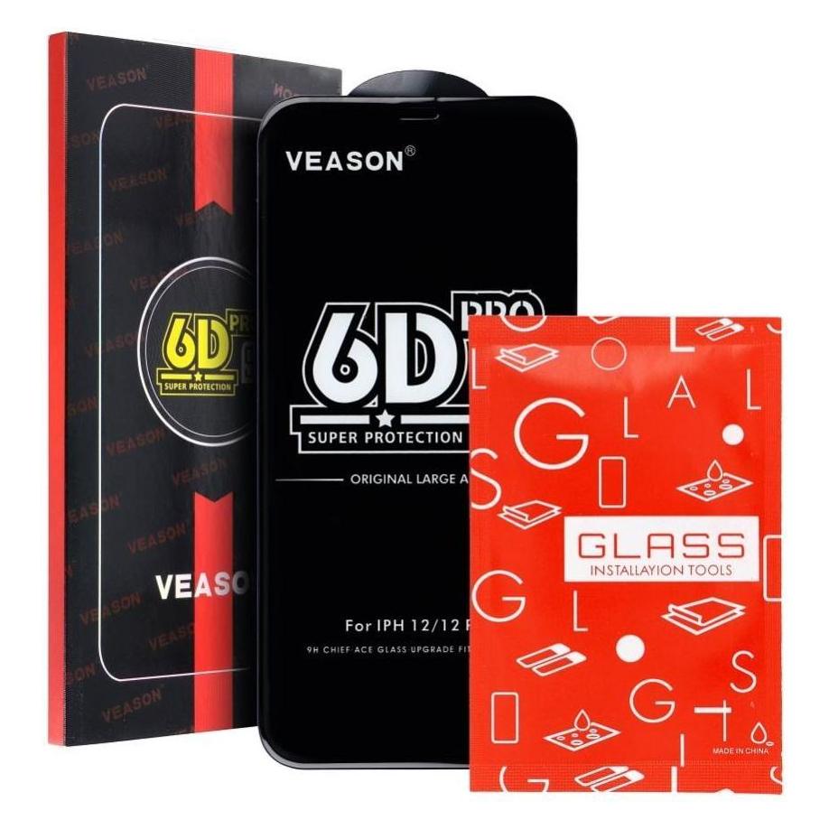 Veason Protective glass 6D Pro Glass - for Xiaomi 12T / 12T Pro black (Xiaomi 12T, Xiaomi 12T Pro) (56665871)