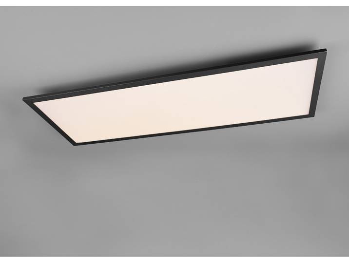 LED Deckenleuchte ALPHA Schwarz Panel 80x29cm, 5cm ultra slim