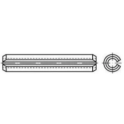Nieten, Spannstift ISO 8752 geschlitzt 8 x 40 Federstahl schwere Ausf. ISO 8752