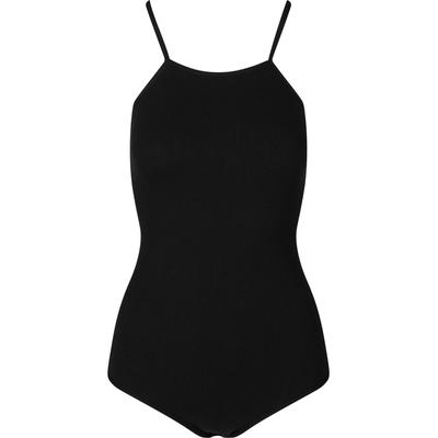 Unterhemd URBAN CLASSICS "Urban Classics Ladies Rip Body", Damen, Gr. XS, Normalgrößen, schwarz, 92% Nylon, 8% Elasthan, unifarben, normal, Unterhemden Unterhemd
