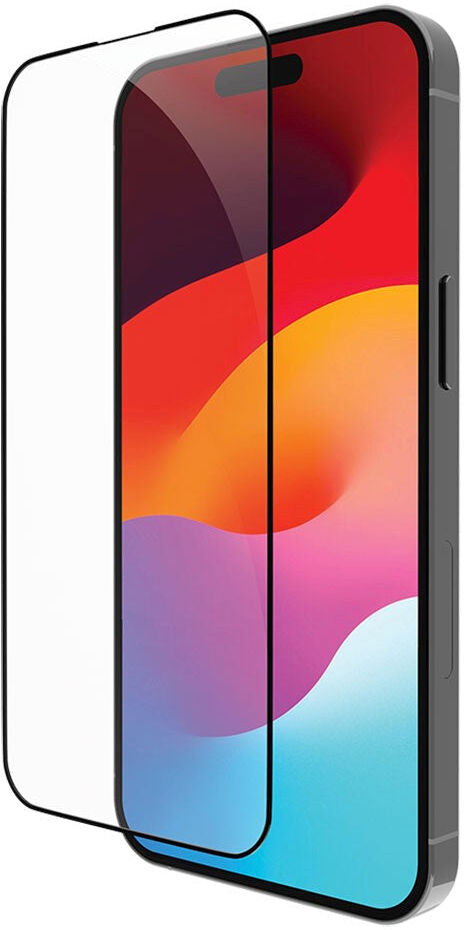 iPhone 15 dbramante1928 Eco-Shield Skærmbeskyttelse m. Installationsramme - Sort Kant