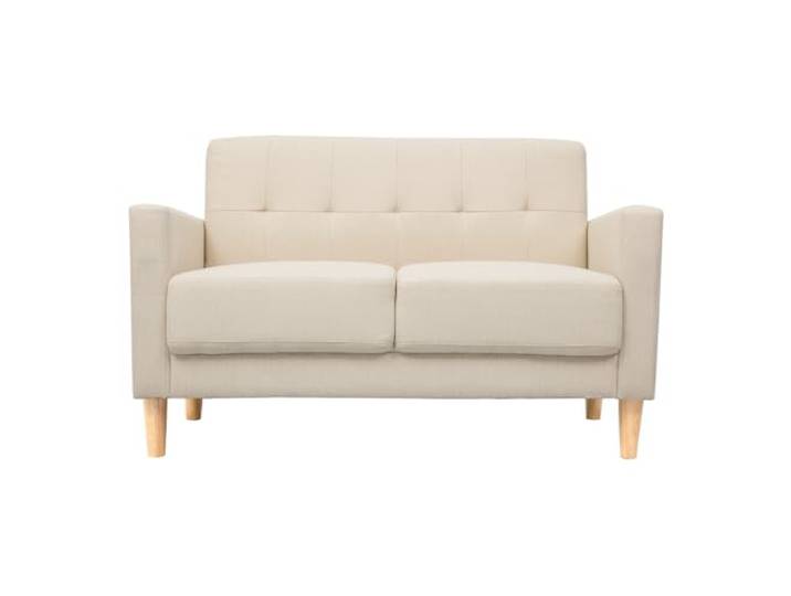 Miliboo 2-er Designer-Sofa Moon beige