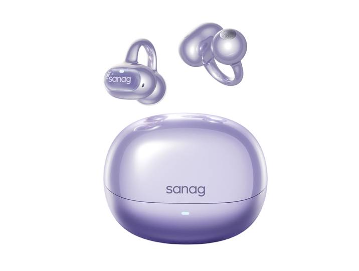 Sanag S8S Ultra Oorclip Bluetooth-koptelefoon met botgeleiding, open achterkant, AI sportkoptelefoon