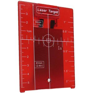 Leica Laser-Zieltafel 758831, Rote Zieltafel, für rote Laserstrahlen, magnetisch