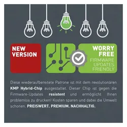 KMP, Druckerpatrone, Tinte ersetzt HP913A (L0R95AE) (BK)