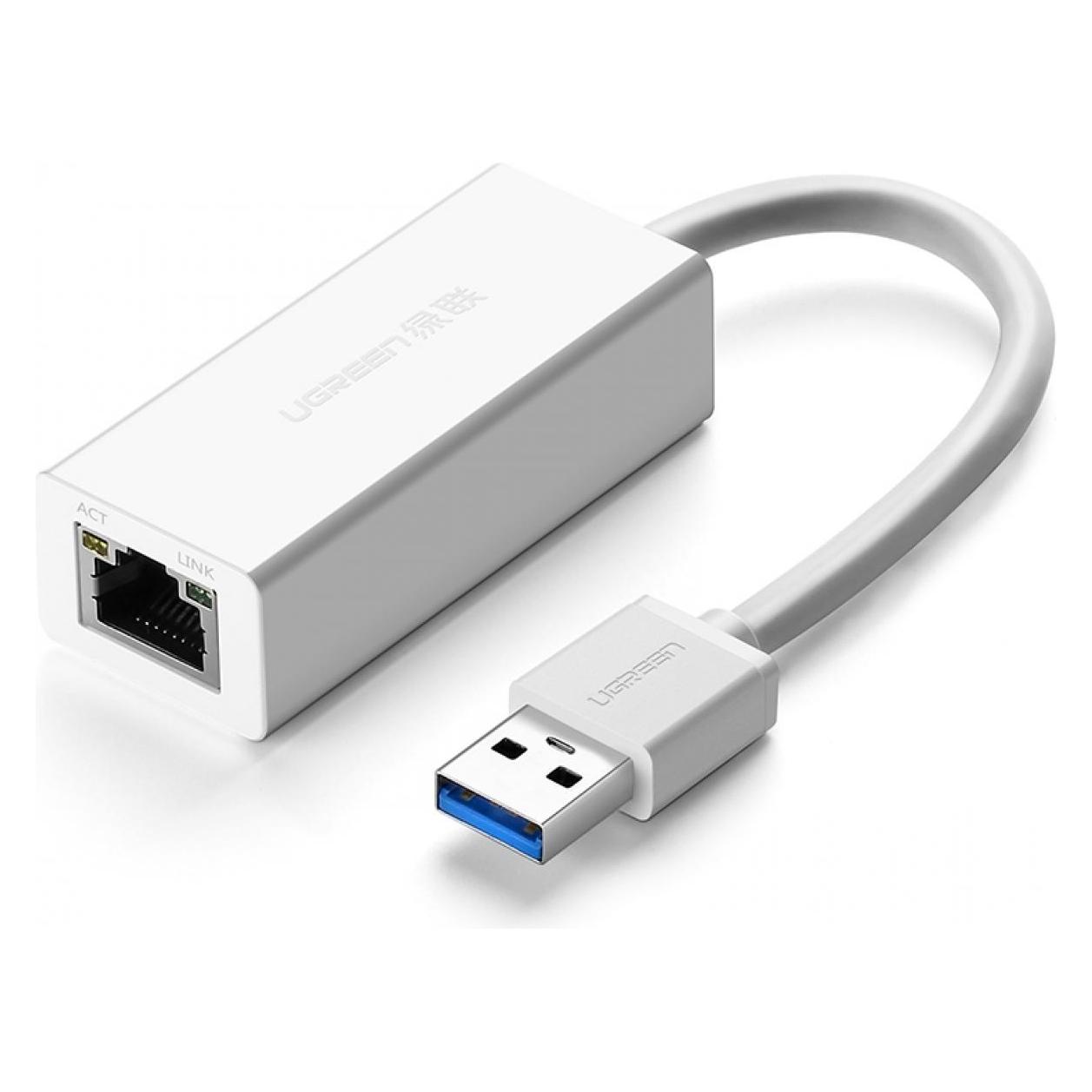 Ugreen USB 3.0 Gigabit Ethernet Adapter für PC Mac Chromebook (USB 3.0) (20255)