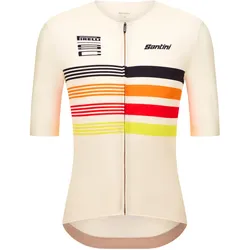 Pirelli, Herren, Velotrikot, Sport Club - Unisex Jersey Tape (XXL), Weiss, Schwarz
