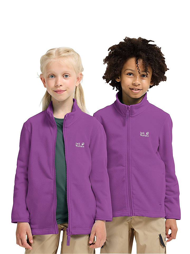 Jack Wolfskin Fleecejacke "Taunus 100" in Lila - 152