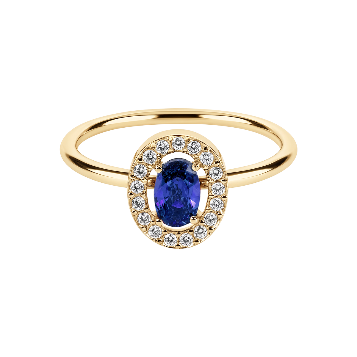 Jacques Lemans Ring Edelstahl vergoldet mit Zirkonia