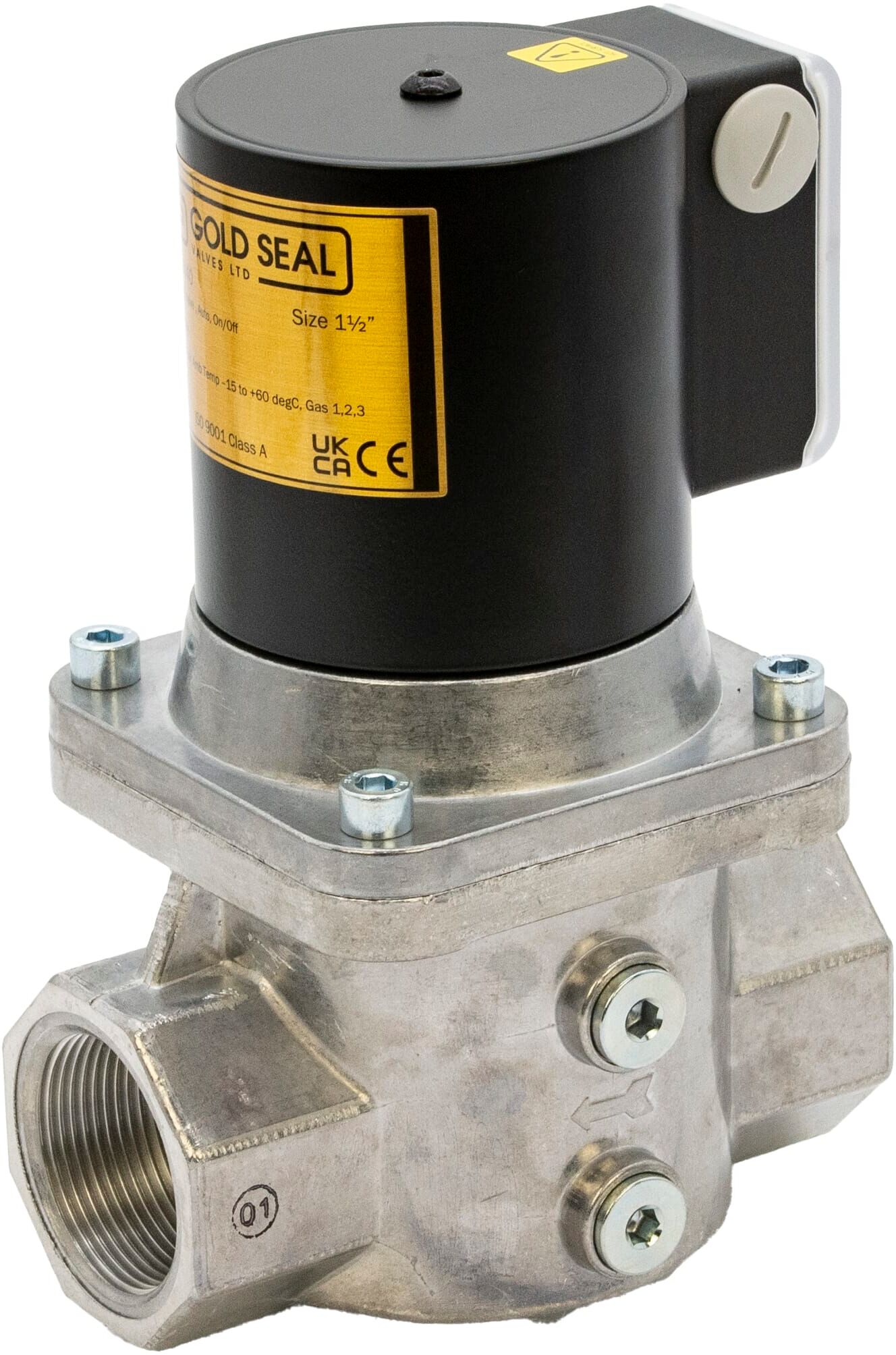 Gold Seal Gas Solenoid Shut Off Valve Auto Reset - 1.1/2