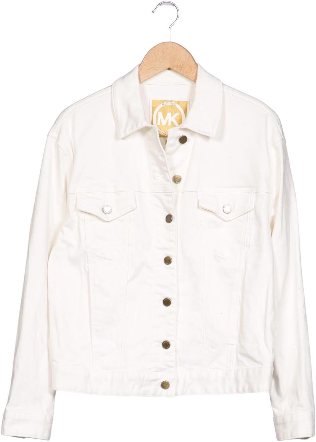Michael Michael Kors Damen Jacke, Weiß, Gr. S, Baumwolle / Elasthan - Second Hand