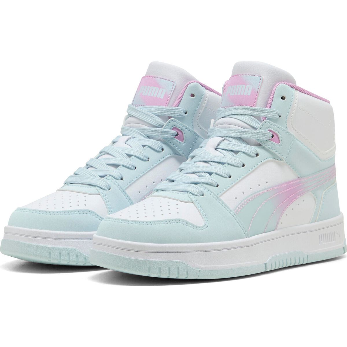 Puma Rebound Slam Mid Faded Glow Jr aqua glow-mauve glow-puma white (01) 5 408372-01-5