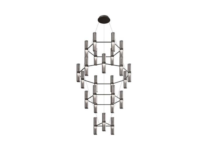 ARTEMIDE lampe à suspension ZEPHYR CHANDELIER (Bronze - Aluminium et verre soufflé)