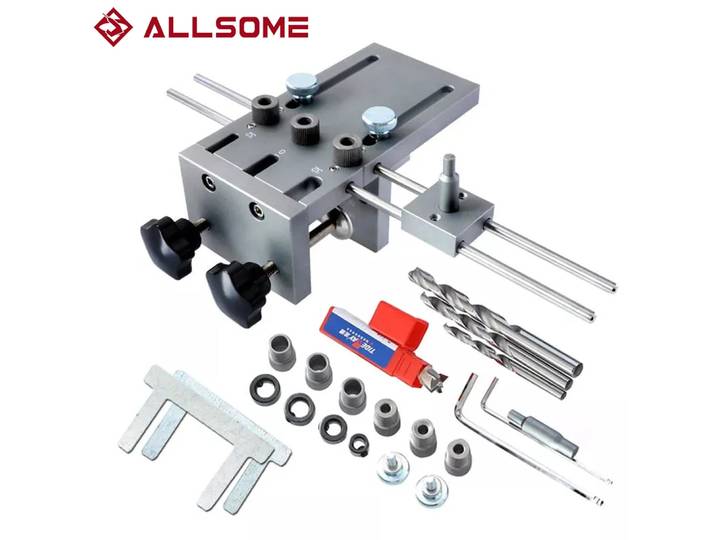 ALLSOcloser-Kit de gabarit de chevilles en bois, 3 en 1