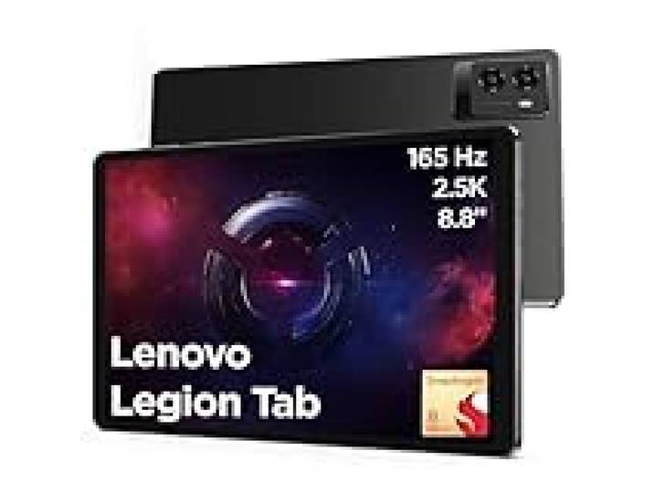 Lenovo Legion Tab - Tablette Tactile 8,8 2.5K 165Hz (Qualcomm Snapdragon 8 Gen 3, 8Coeurs, RAM 12 Go, 256Go UFS 4.0, Android 14, Wifi7 + Bluetooth) Étui Folio + Film de Protection - Noir
