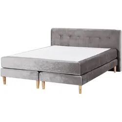 BOXSPRINGBETT 160/200cm Grau Marquise
