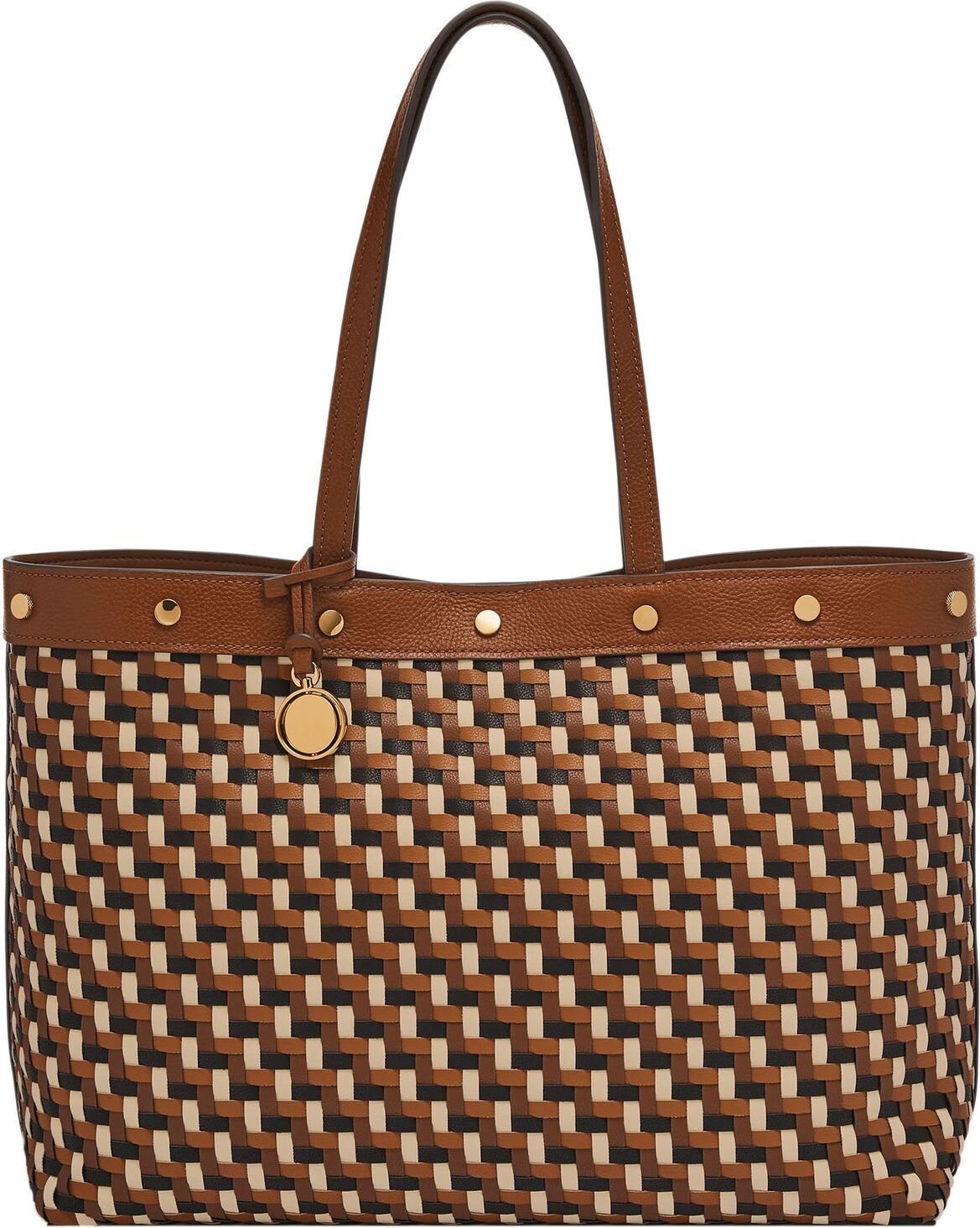 FOSSIL Shopper Jessie East West Tote Bag Brown braun