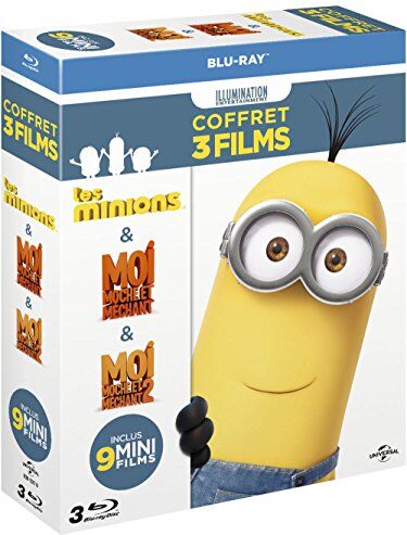 Pierre Coffin - Coffret minions : les minions ; moi, moche et méchant 1 ; moi, moche et méchant 2 [Blu-ray] [FR Import] - Preis vom 11.10.2026 15:43:13 h
