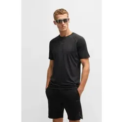 BOSS für Herren. 50531240 Aktiv-T-Shirt schwarz (XXS), Sportlich, Polyester, Kurzarm