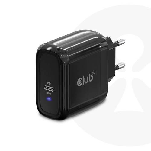 Club3D CAC-1905 Notebook-Netzteil 65W 1x USB-C Schwarz Innenbereich GaN
