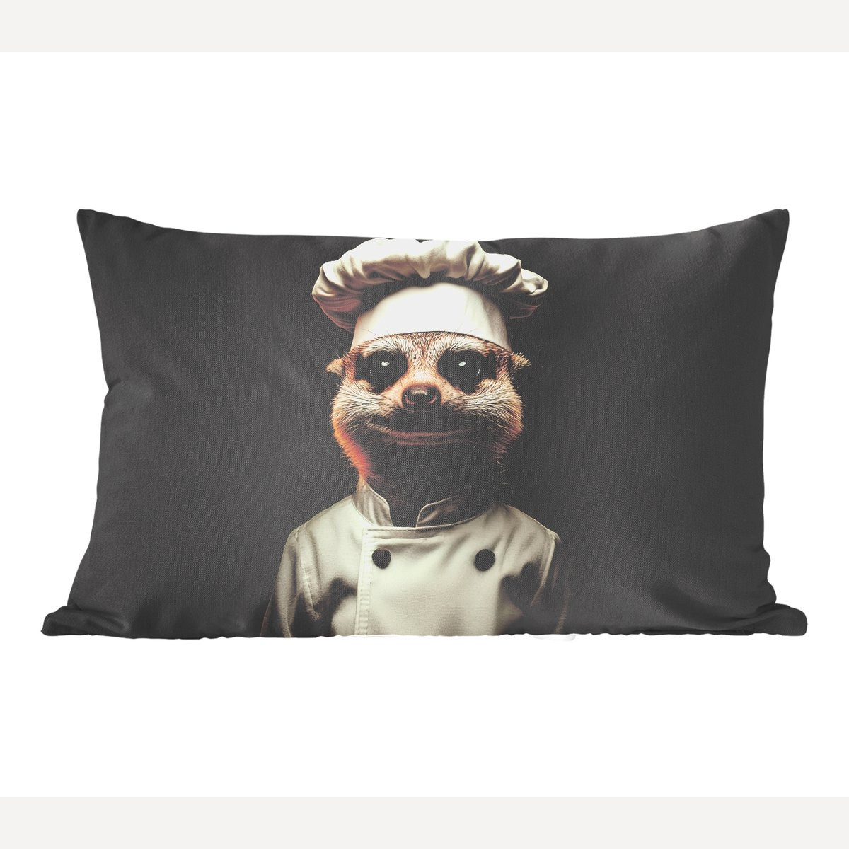 PillowMonkey Sierkussen Dier Stokstaartje B/D/H: 50 x 30 cm