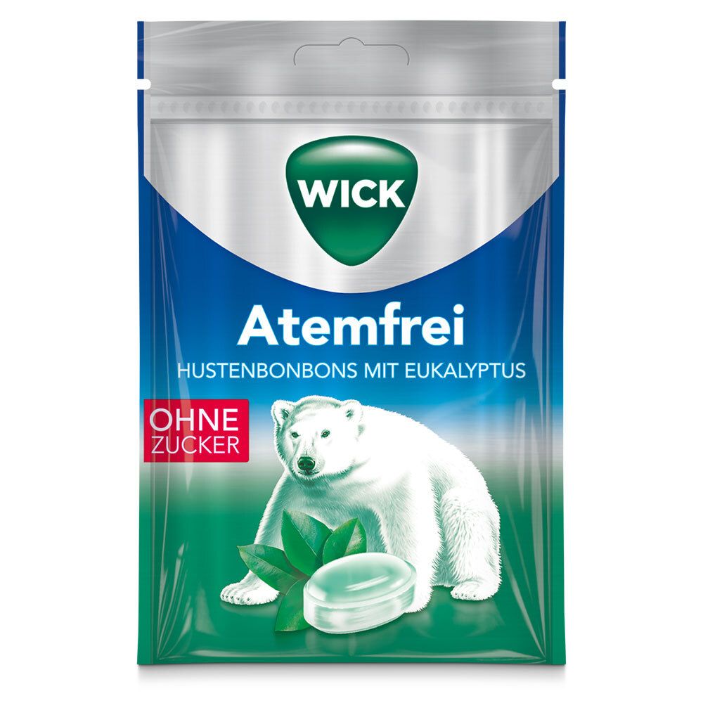Wick Atemfrei Eukalyptus Bonbons o.Zucker Beutel 72 g
