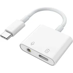 PowerGuard Kopfhörer Adapter (Digital -> Analog, Splitter), Audio Adapter, Weiss