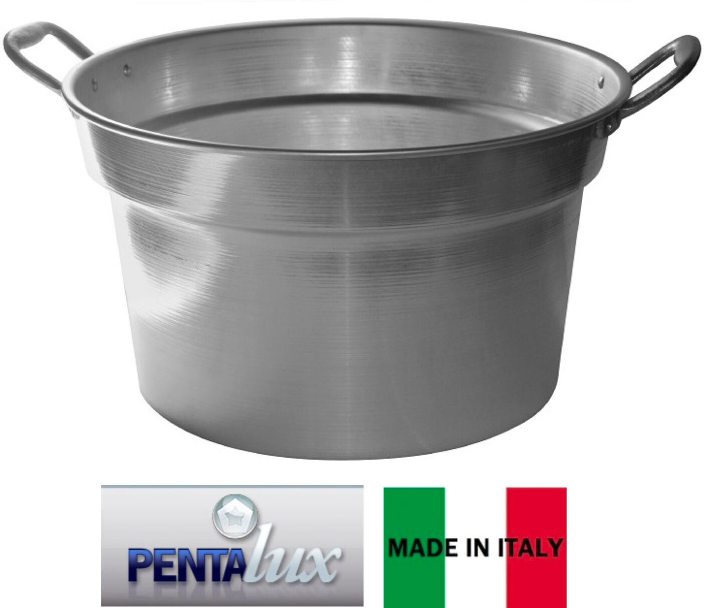 pentalux Px02170 Pentola Caldaia In Alluminio Per Pomodori 92 Litri Cm 70 Con Manici - Pomodoro Line