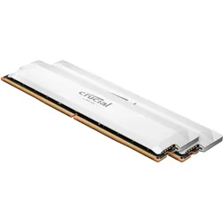 Crucial Pro DDR5-6000 Kit 32GB 2x16GB UDIMM white Overclocking (2 x 16GB, 6000 MHz, DDR5-RAM), RAM, Weiss