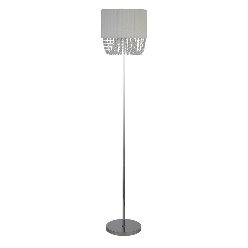 Vloerlamp Bellano Searchlight in chroom en wit