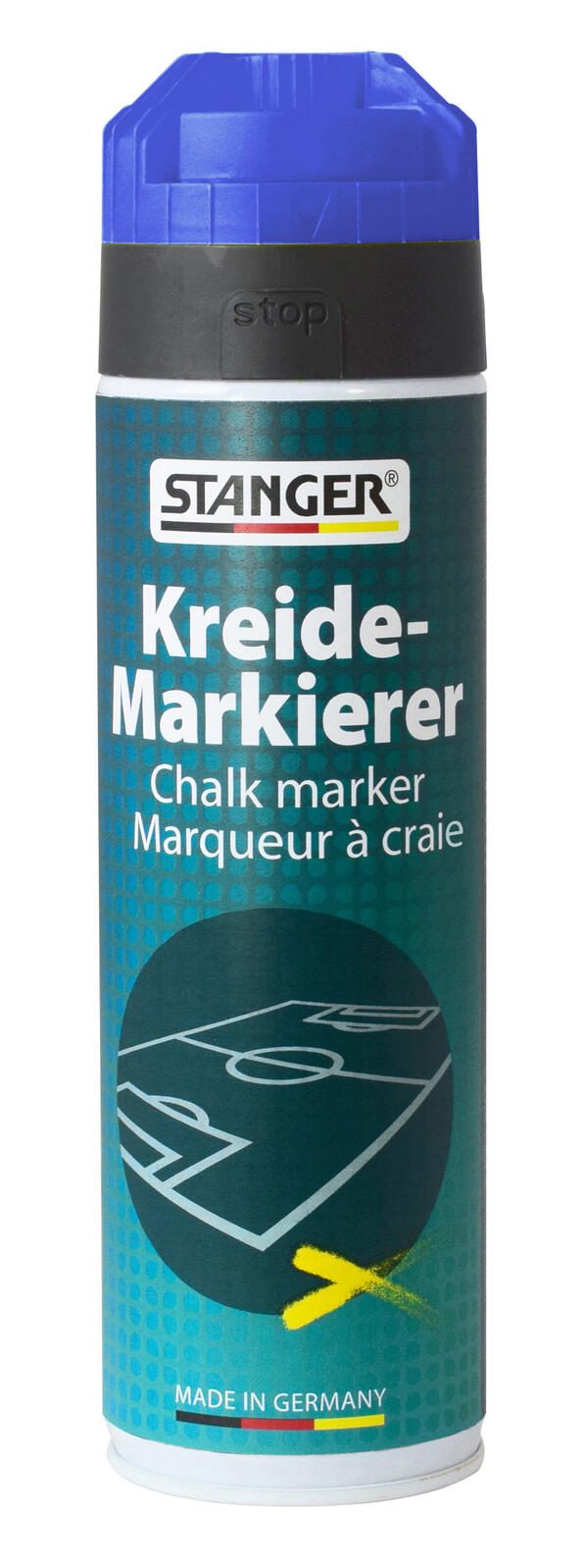 STANGER Markierungsspray Kreide-Markierer blau 117404
