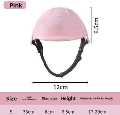 Inspire Essentials Pink Pet Motorcycle Helmet For Dogs And Cats a