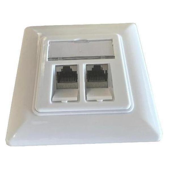 Televes Keystone Anschlussdose TC26AUP CAT6A mit 2XRJ45 Module 209564 (TC26AUP)