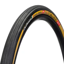 Gravel-Reifen Strada Bianca Pro Handmade TLR Clincher, Challenge, Pro-Series, 260 TPI, PPS GANZO+PPS2 Pannenschutz, SmartPlus-Compound, Reifenflanke: hellbraun Empfohlener Reifendruck 1.7-3 bar (max. 4), Größe: 40-622, Farbe: Schwarz/braun,
